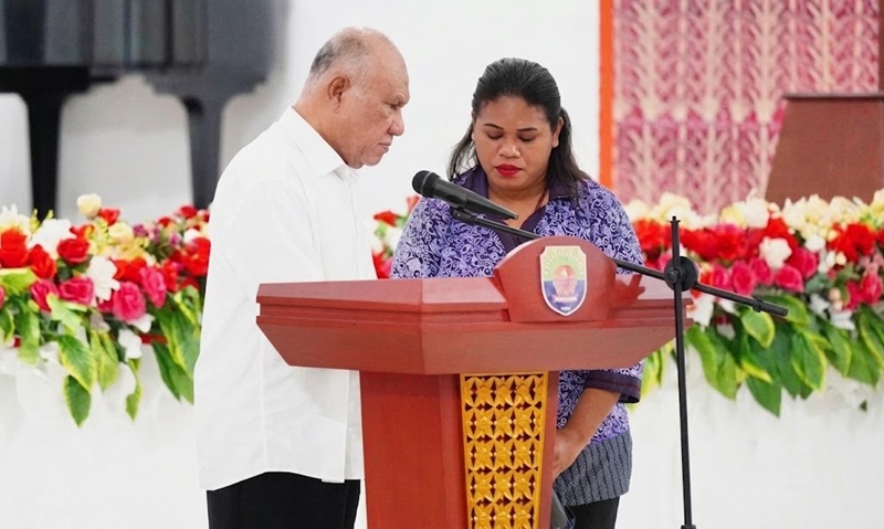 Bupati Hasan Achmad Resmi Tutup Latsar 135 CPNS Formasi 2024 Kabupaten Kaimana