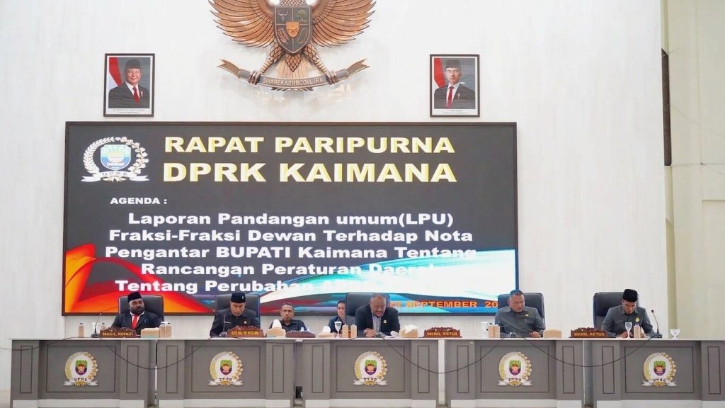 Wabup Kaimana Hadiri Rapat Paripurna DPRK Kaimana Terkait Perubahan APBD 2026