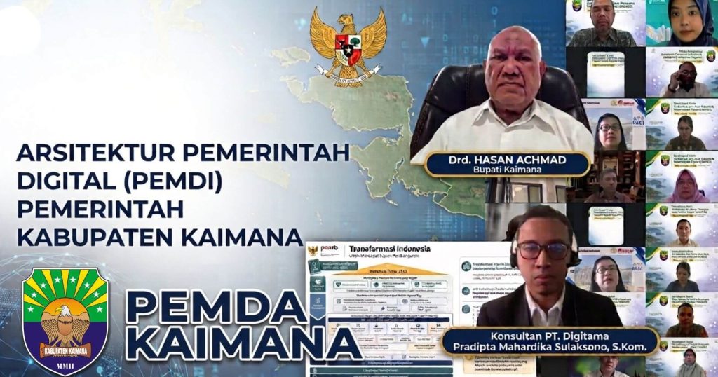 Wujudkan Birokrasi Modern, Pemkab Kaimana Matangkan Arsitektur dan Peta Rencana Pemerintah Digital